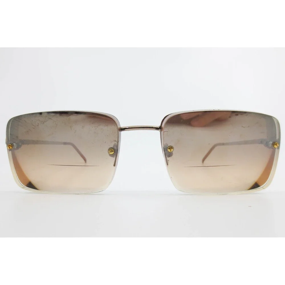 Ralph Ralph Lauren 972/S 18S 6P Sunglasses Gold Rimless Rectangular Brown Lens